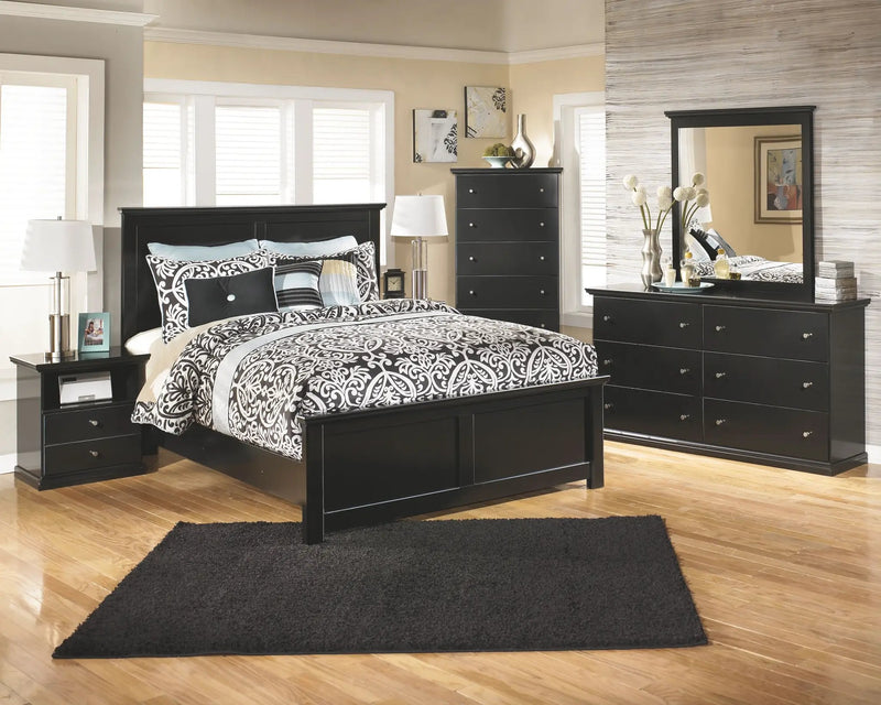 Maribel - One Drawer Night Stand - Black by Unique Piece Furniture
