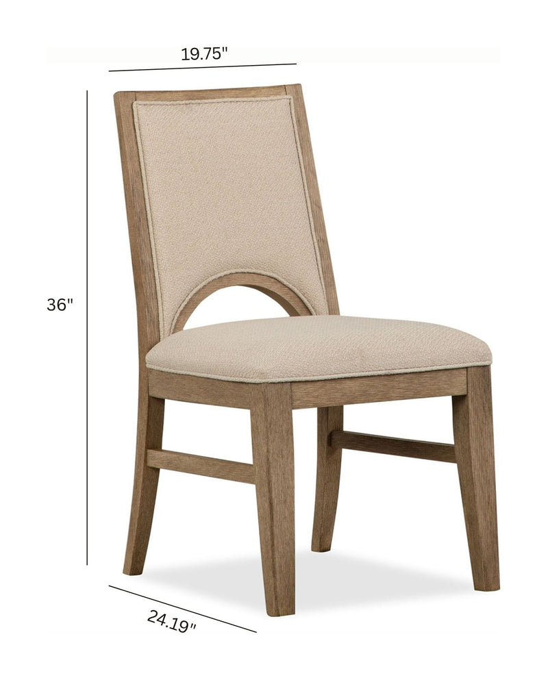 Tristan - Upholstered Side Chair (Set of 2) - Swiss Coffee, photo 5 of 7