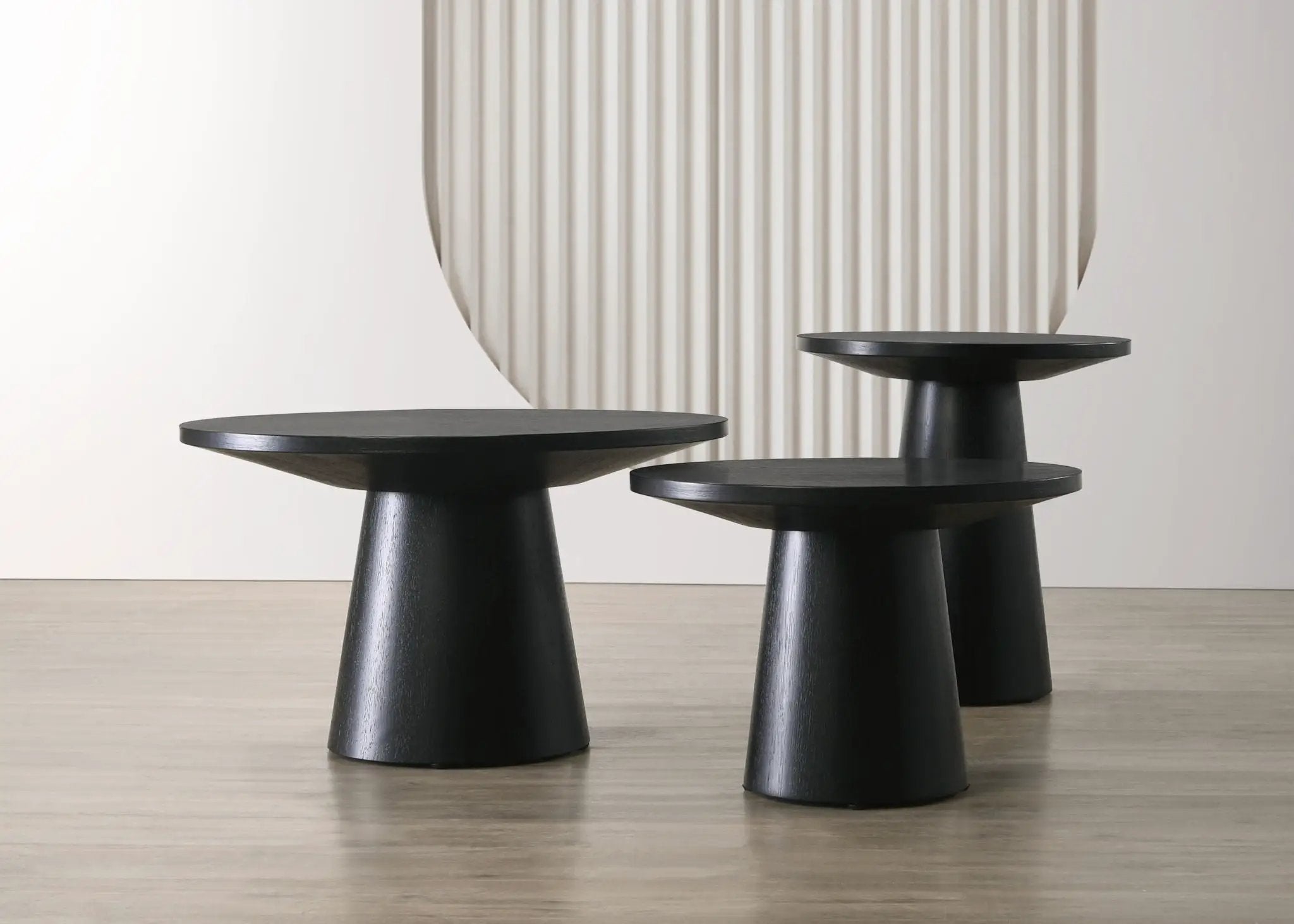 Jasper - 3 Piece Coffee, End, And Console Table (Set of 3) - Ebony Black by Unique Piece Furniture