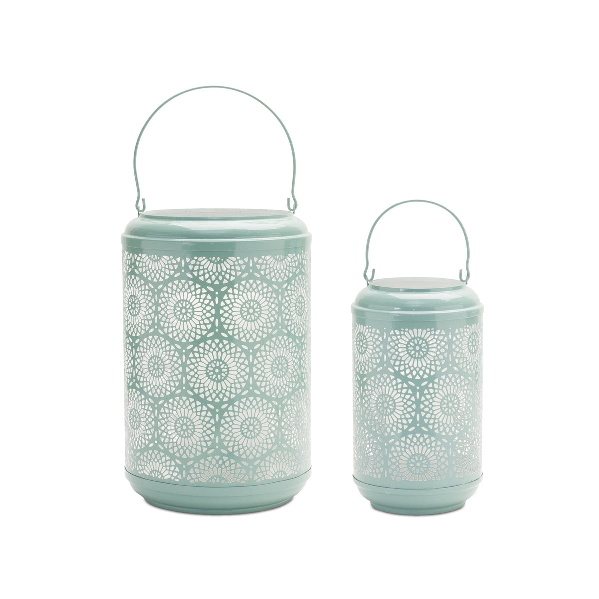 Punched Metal Candle Holder (Set of 2)