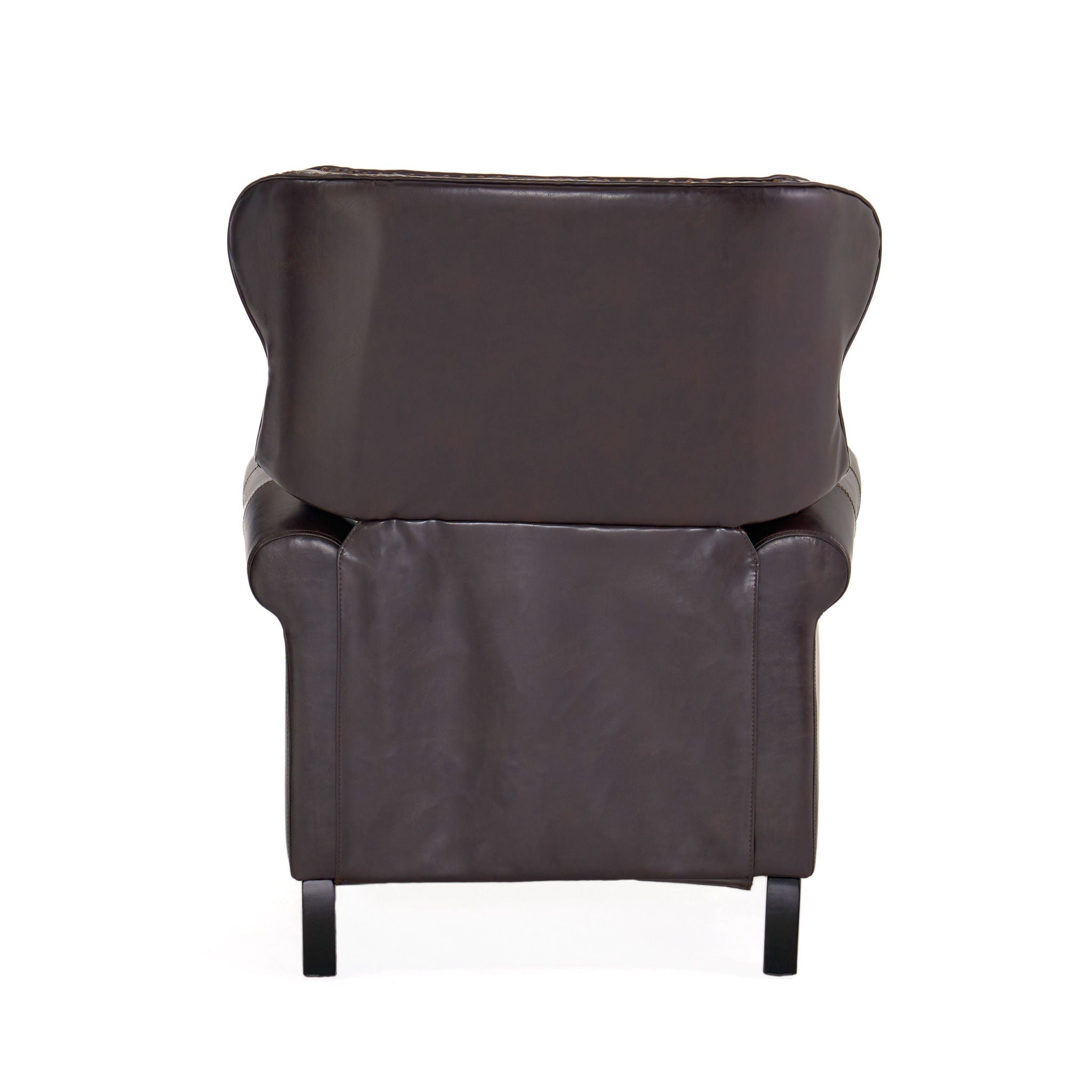Contemporary Style Push Back Recliner with Button Tufted Stitching and Nailhead Trim by HouseOfZazla