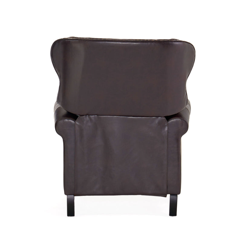 Contemporary Style Push Back Recliner with Button Tufted Stitching and Nailhead Trim by HouseOfZazla