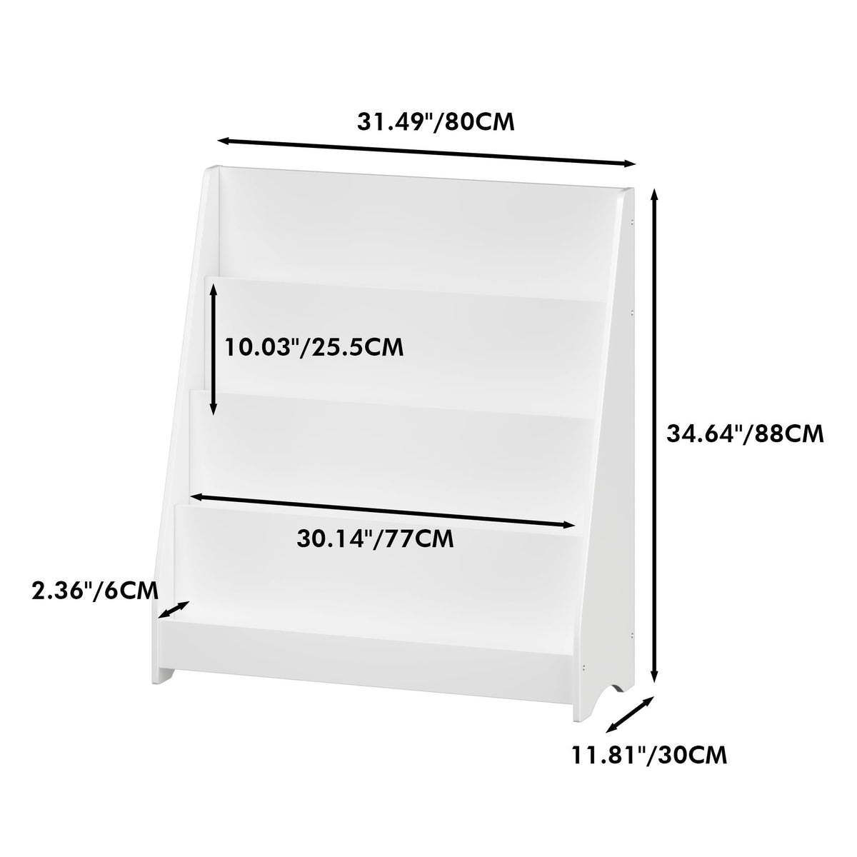 4 Tier Bookshelf, Toddler Book Display Shelves, photo 9 of 14