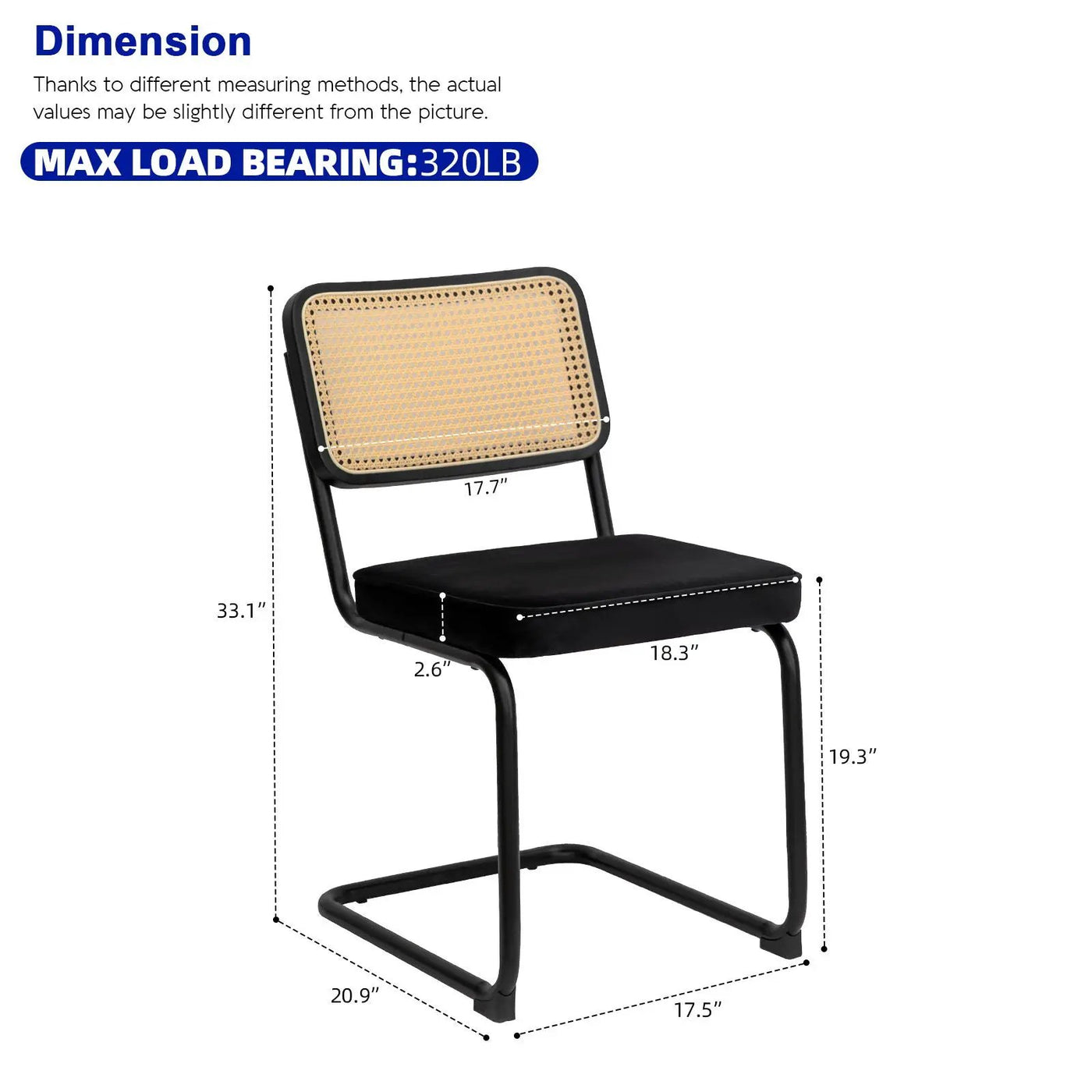 Rattan Side Accent Dining Chairs With Painted Legs (Set of 2) by Unique Piece Furniture