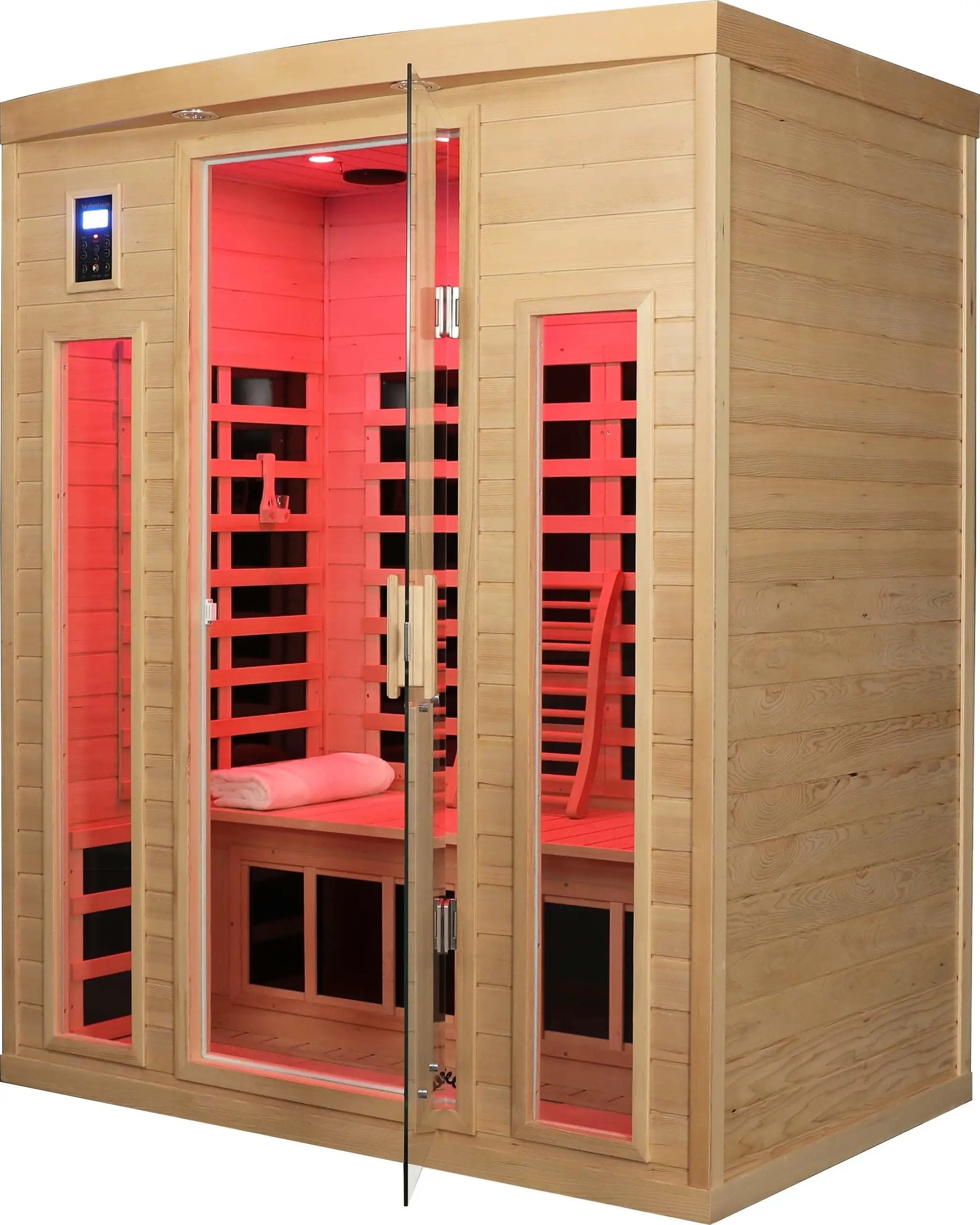 Low EMF Three person Far infrared sauna room (Roof & Floor) by HouseOfZazla