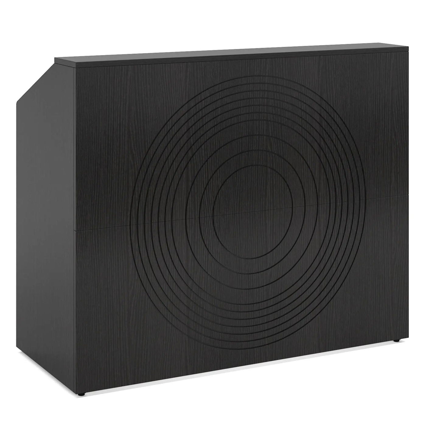 Modern Reception Desk, Front Desk Table With Cable Grommet & Privacy Panels by HouseOfZazla