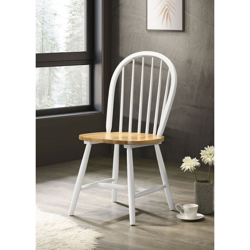 Spindle - Back Side Chairs (Set of 4) - Natural by HouseOfZazla