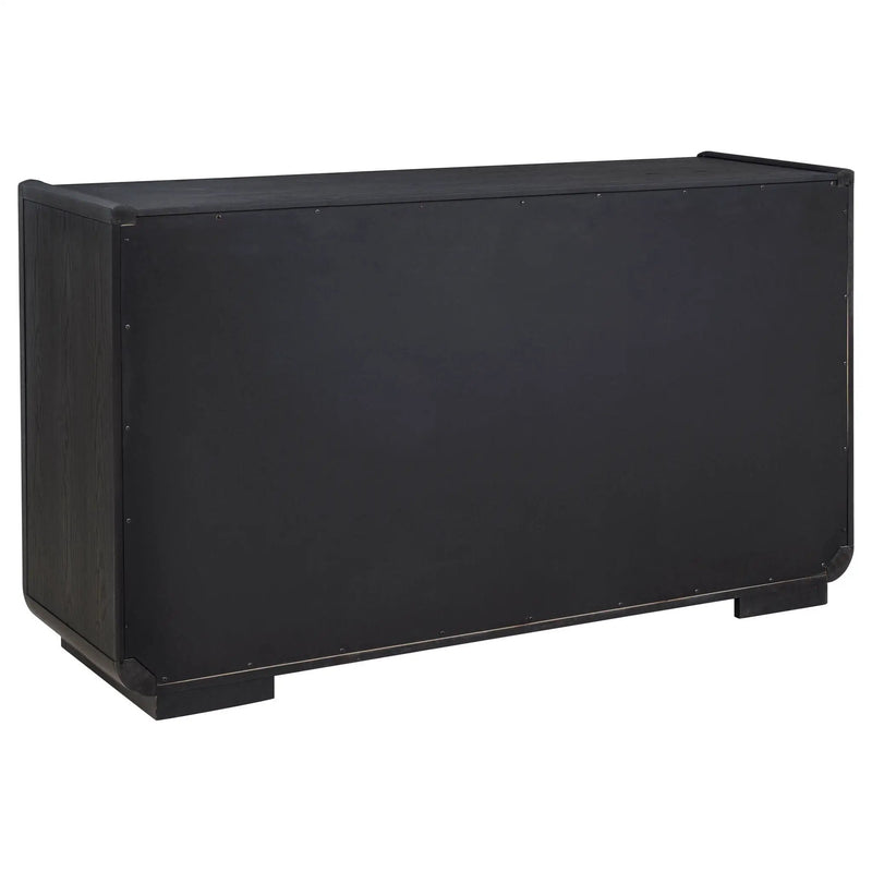 Leandro 2-drawer Dining Sideboard Server Burnished Black by Unique Piece Furniture