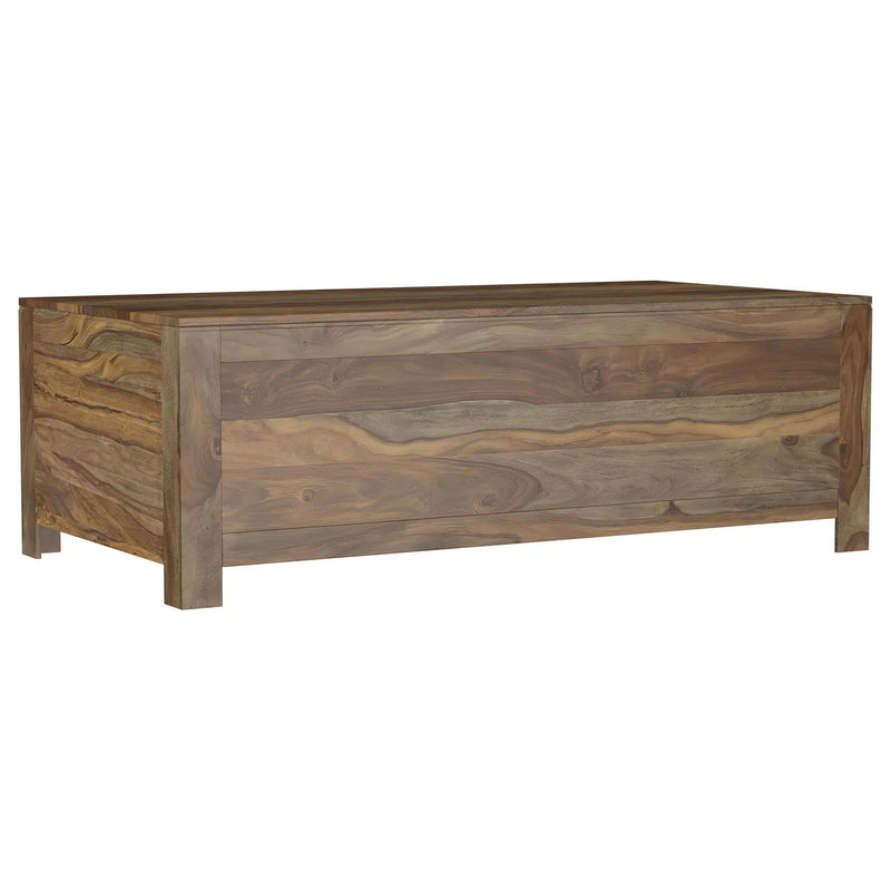 Esther 6-drawer Solid Wood Coffee Table Natural Sheesham by Unique Piece Furniture