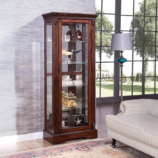 Addy - Meuble vitrine - Merisier