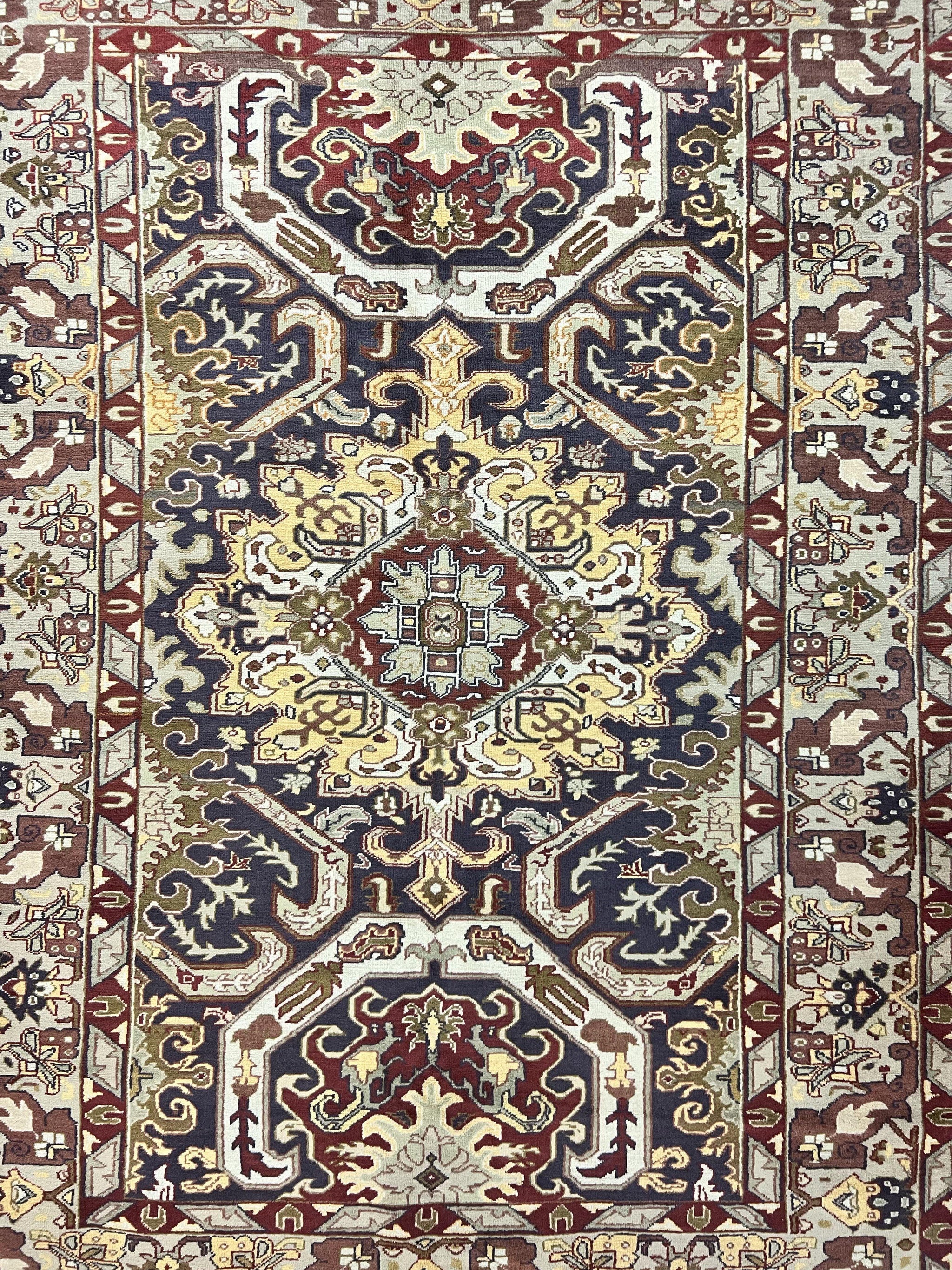 Antique Caucasian Rug, Kuba Seychour Rug, Handmade Wool Oriental Carpet, Azerbaijan Rug by Jewel Rugs