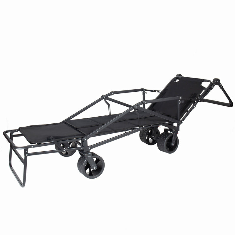 2-in-1 Multifunctional Folding Wagon Cart and Convertible Beach Chair by HouseOfZazla