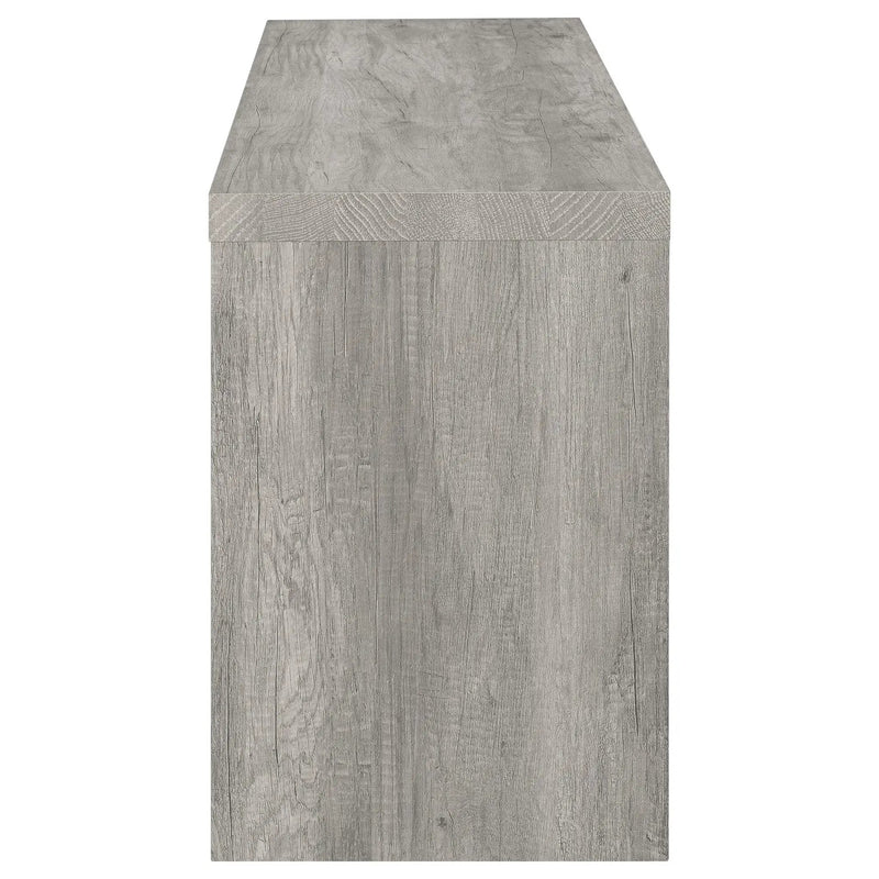 Burke 3-piece 59-inch TV Entertainment Center Grey Driftwood by Unique Piece Furniture