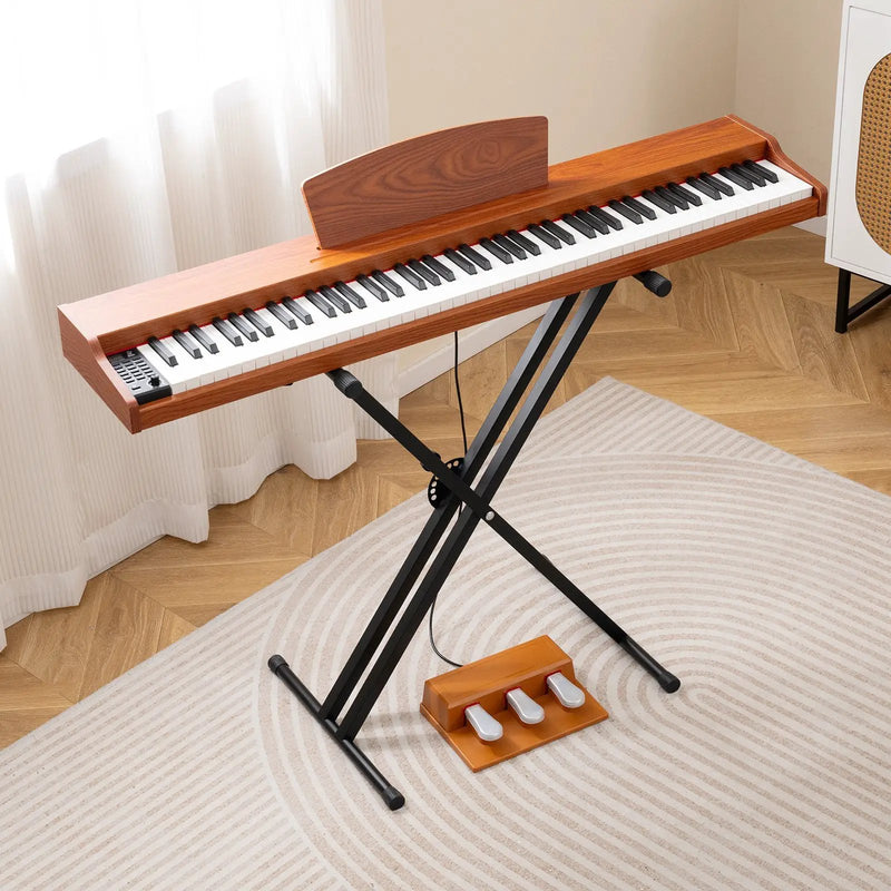 88-Key Keyboard Piano Set with Adjustable Stand by DirectDeals