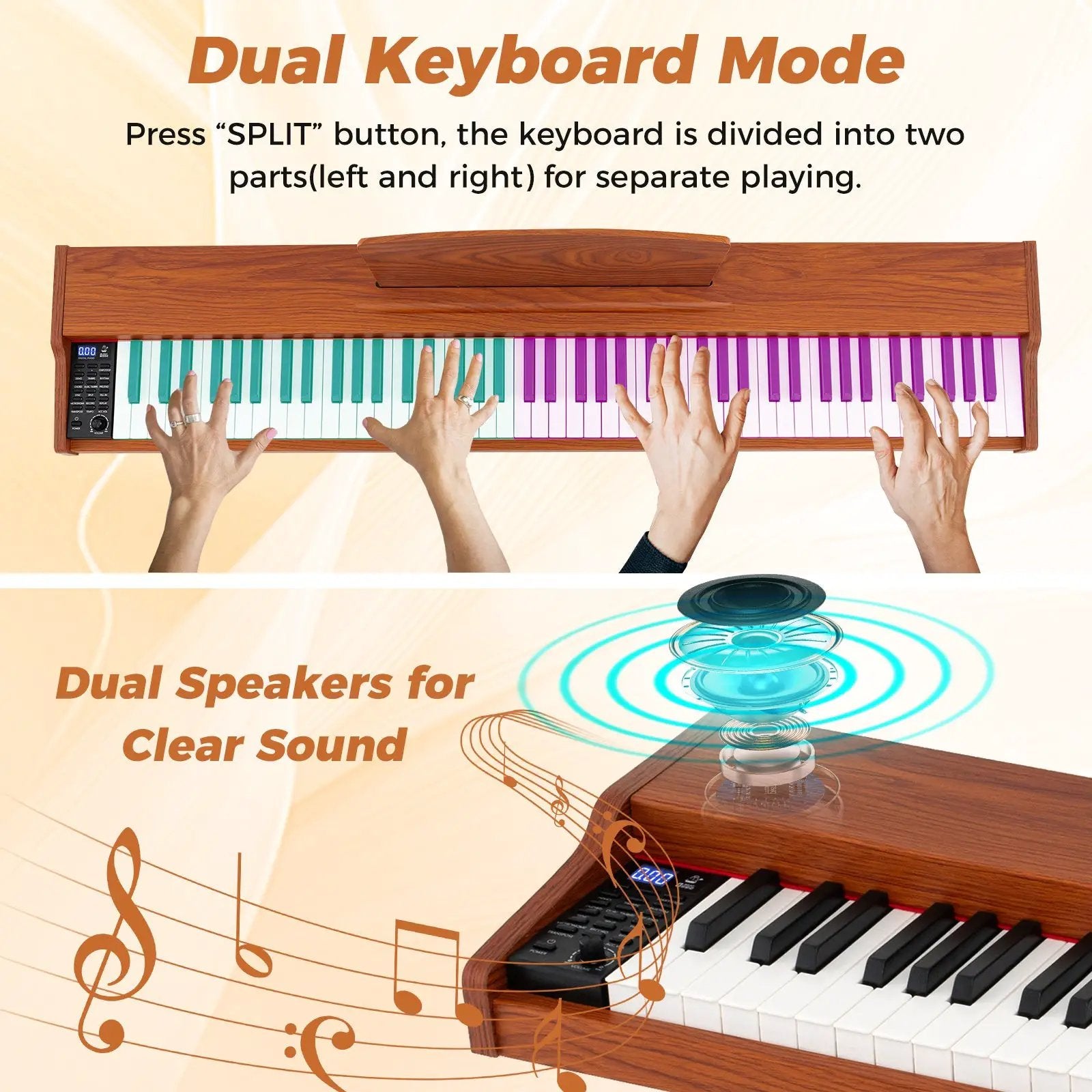 88-Key Keyboard Piano Set with Adjustable Stand by DirectDeals