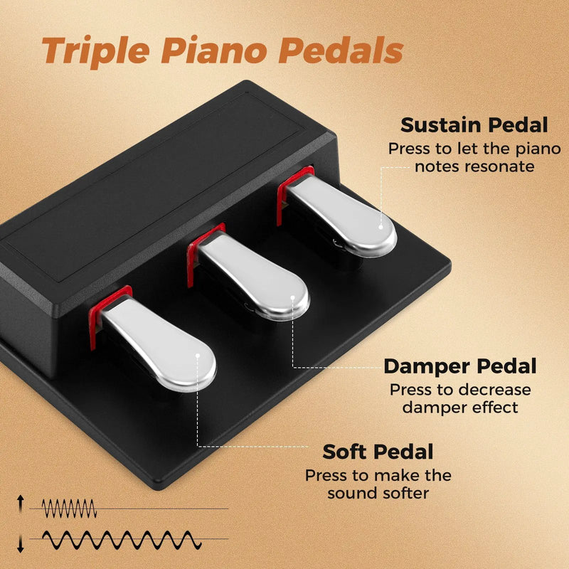 88-Key Keyboard Piano Set with Adjustable Stand by DirectDeals