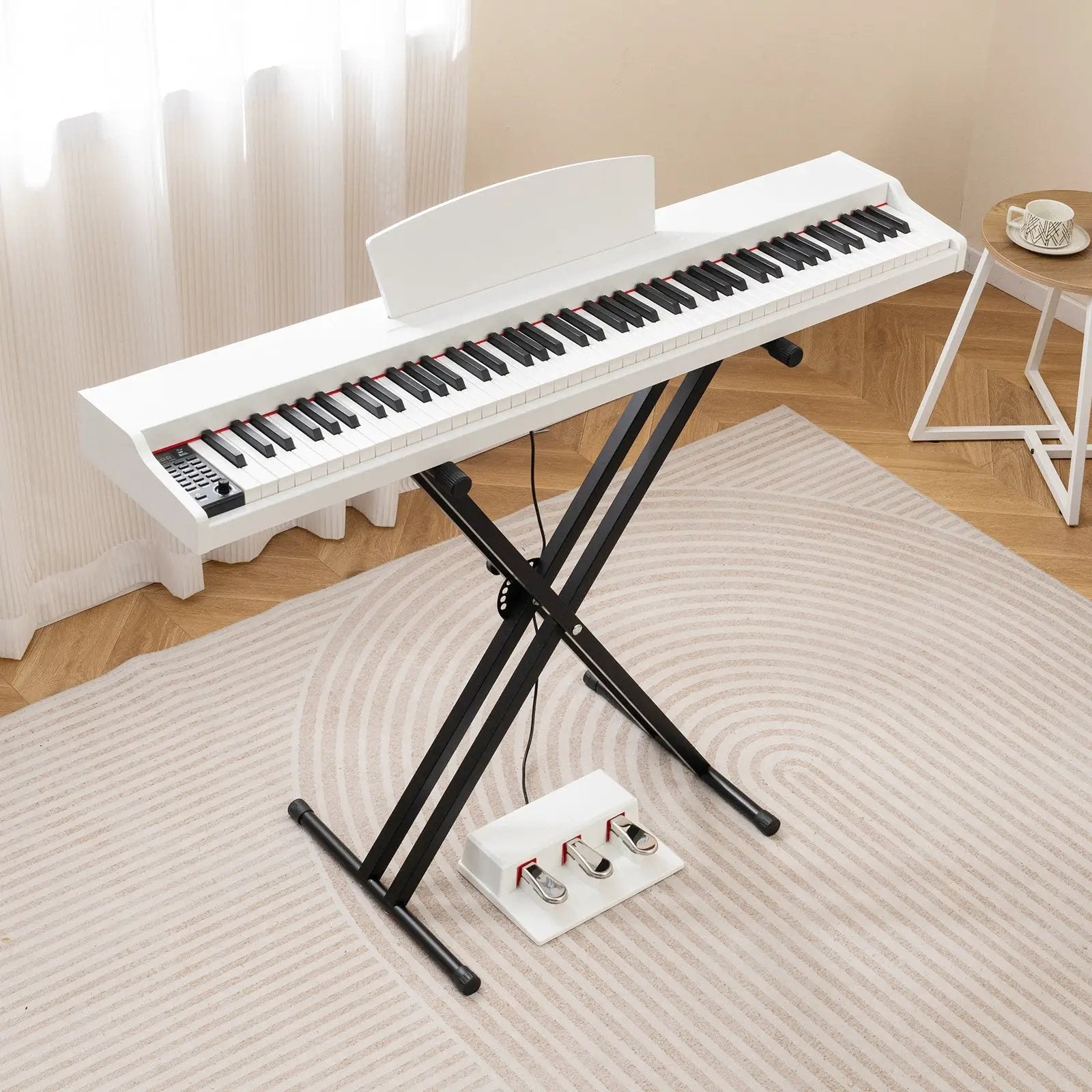 88-Key Keyboard Piano Set with Adjustable Stand by DirectDeals