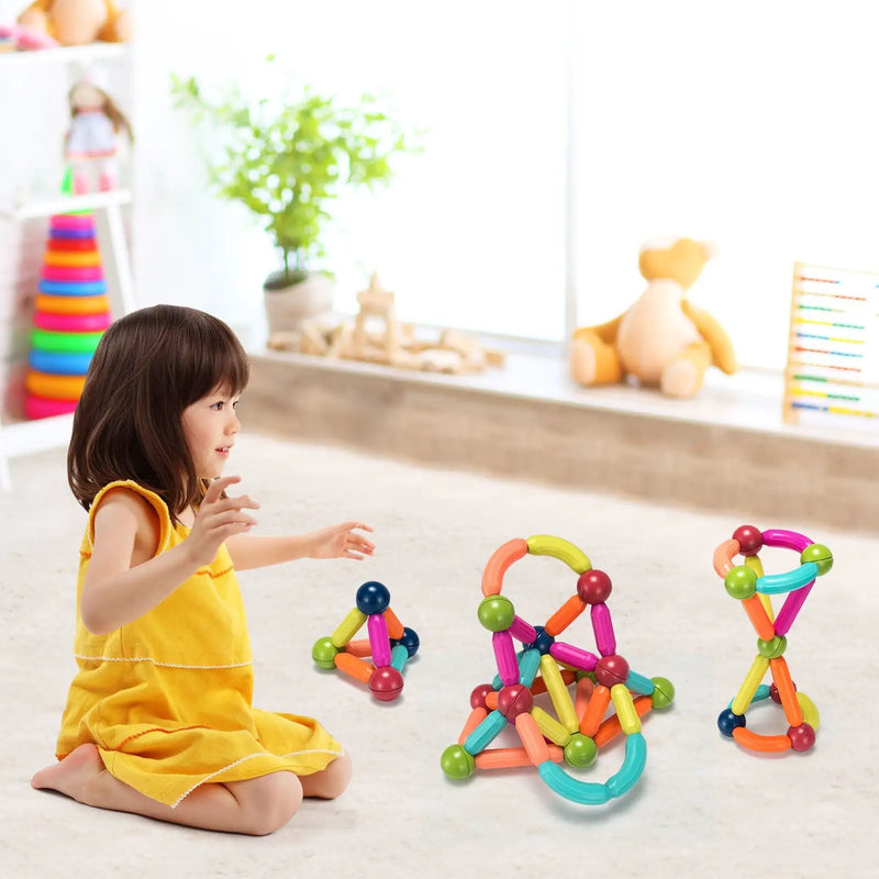 88 Pieces Magnetic Balls and Rods Set Building Blocks Set For Kids over 3 Years by DirectDeals