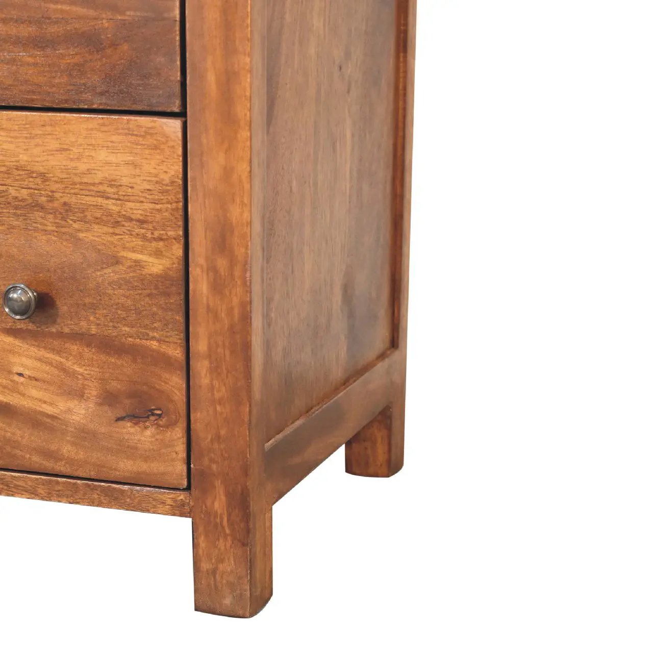 Solid Wood Aspen Chest, 3-Drawers, Chestnut by HouseOfZazla