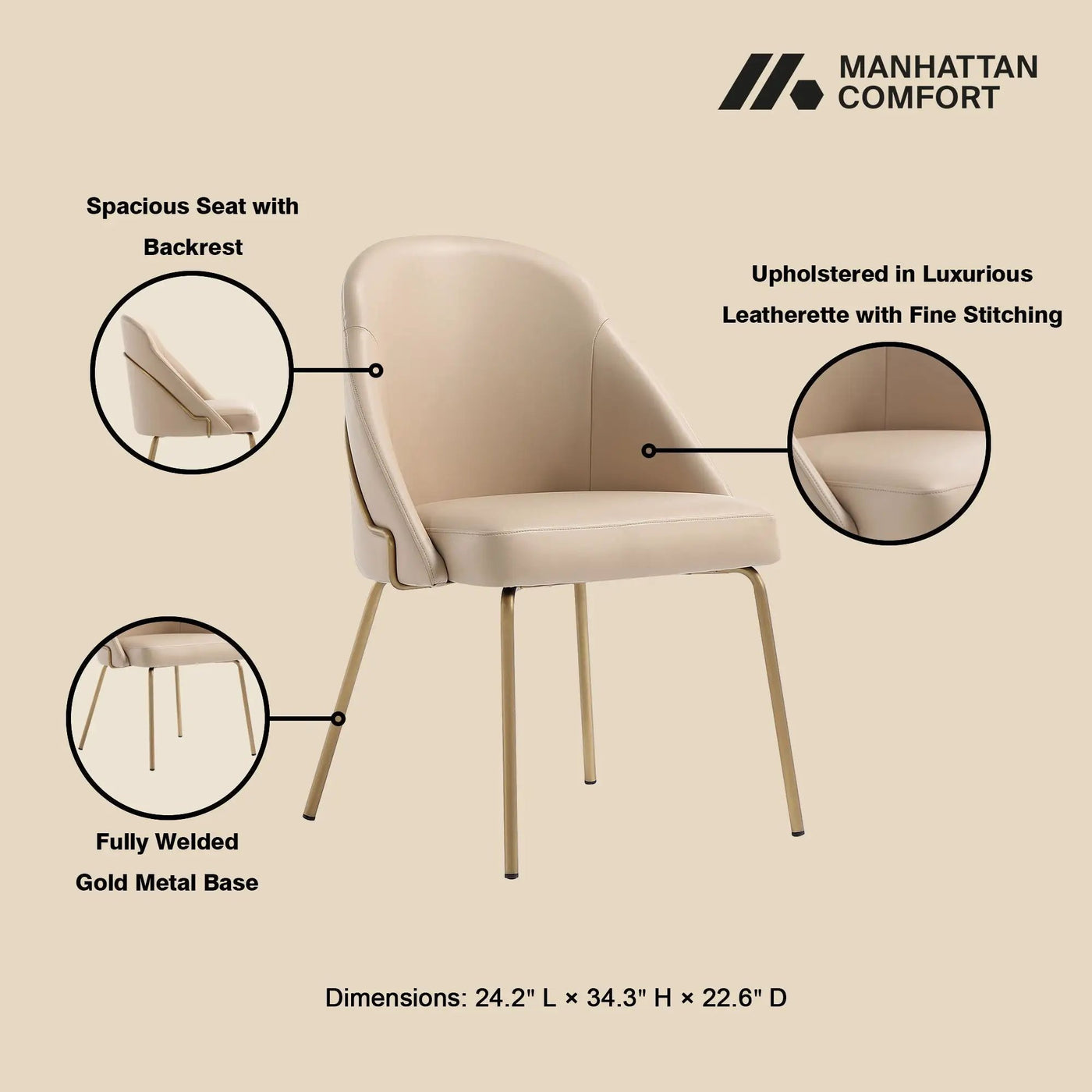 Gracie - Upholstered Dining Chair by HouseOfZazla