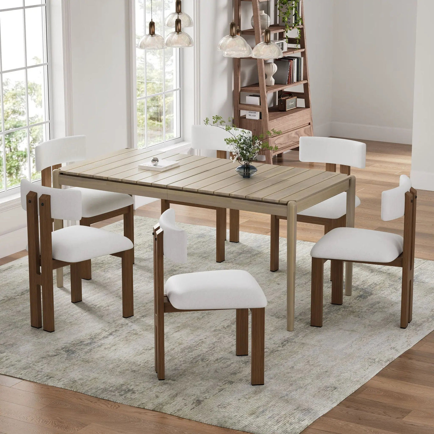 Modern Upholstered Armless Dining Chairs With Metal Legs by HouseOfZazla