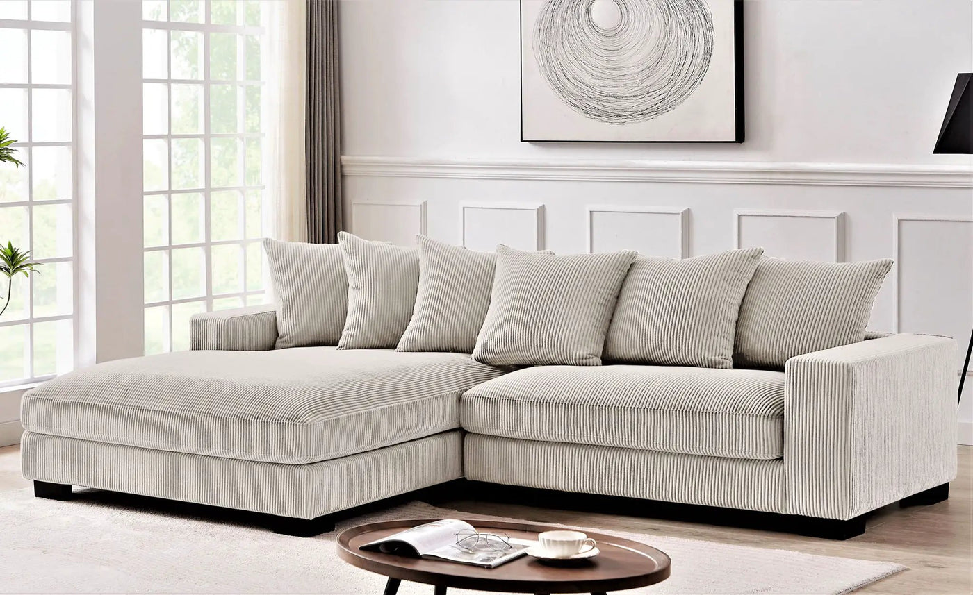 Luxe - Oversized 2 Piece Sectional Couches For Living Room, L Shaped Sofa With Chaise by Unique Piece Furniture