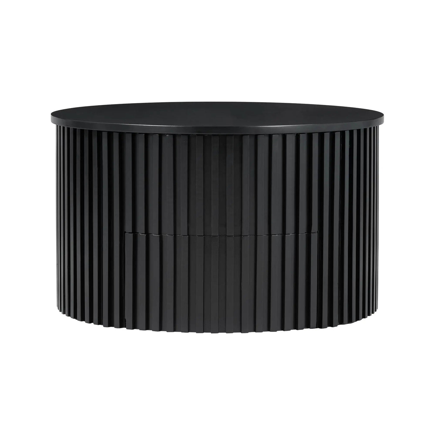 Round Lift Top Coffee Table With Hidden Storage For Living Room by HouseOfZazla