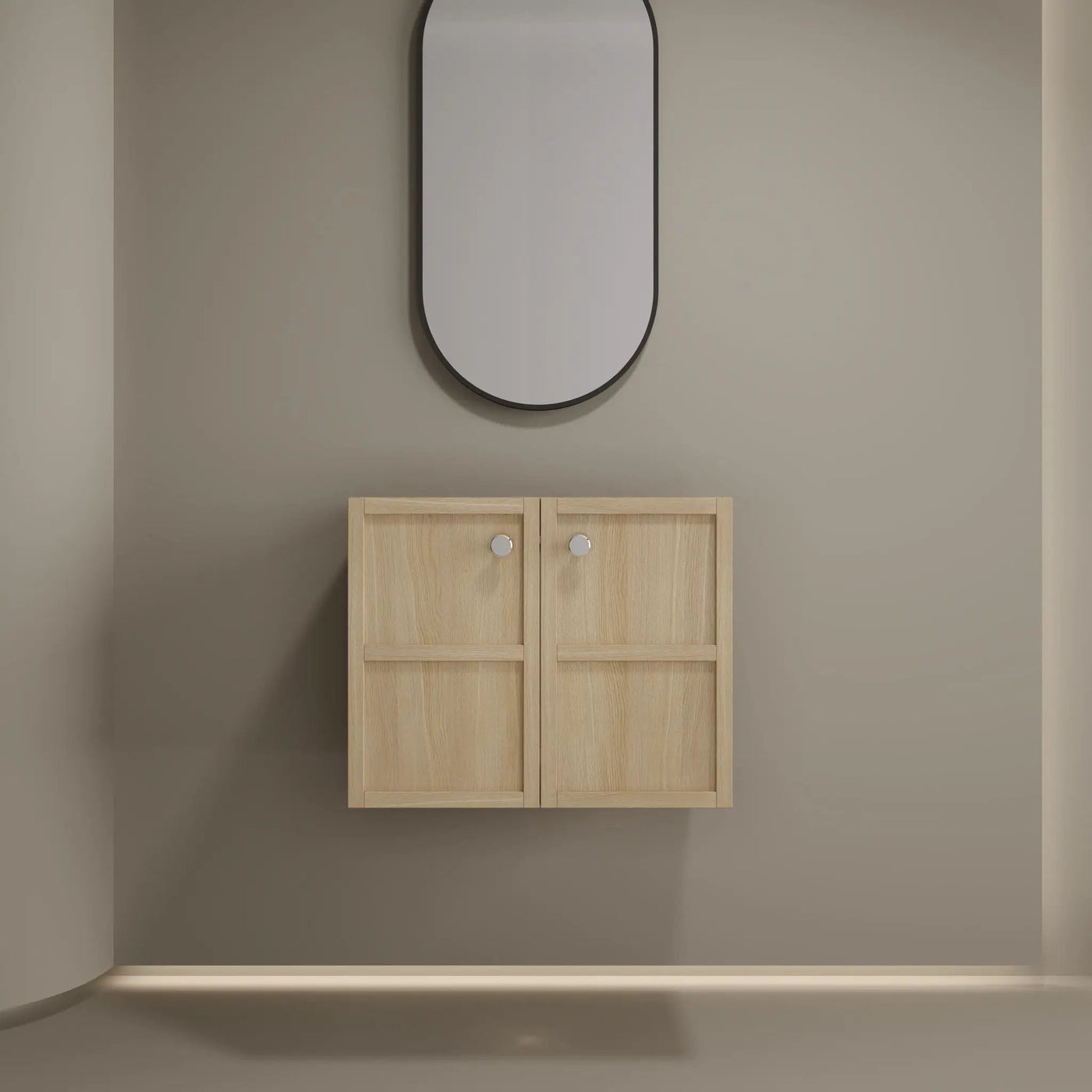 Modern Wall Mounted Bathroom Vanity With Soft Closing Doors by HouseOfZazla