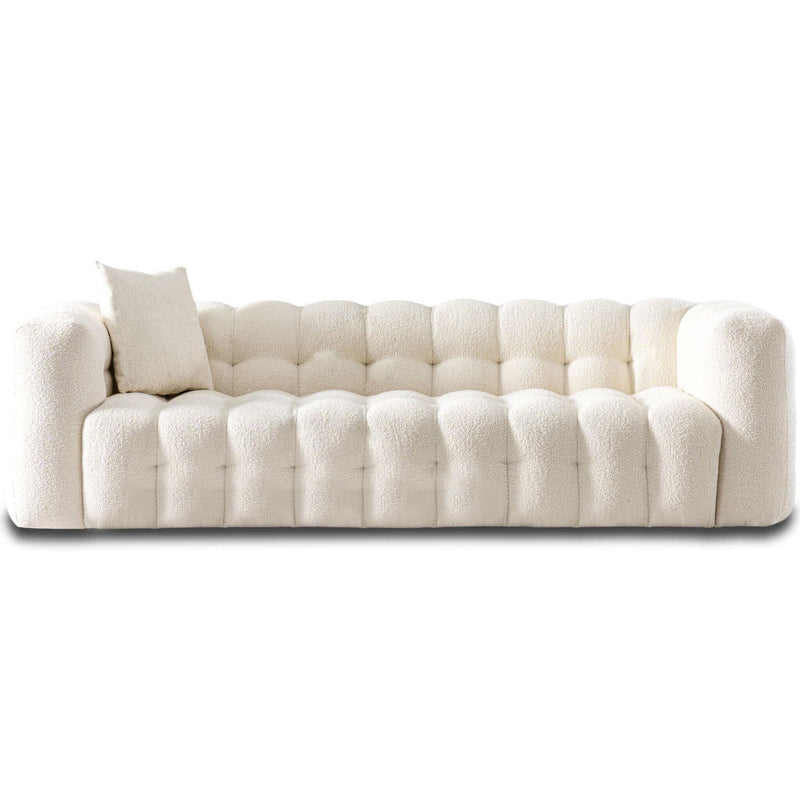Beige Modern Tufted Chesterfield Sofa with Deep Button Tufting