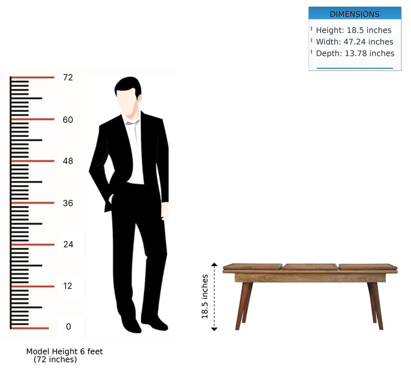 Larissa - Triple Accent Cane Bench - Beige by HouseOfZazla