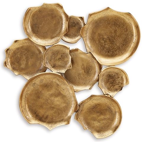 Gageton - Wall Decor - Antique Gold Finish, photo 2 of 6