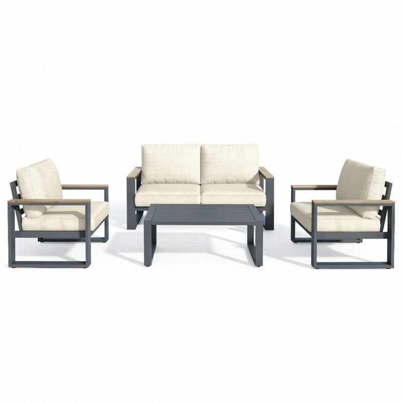 Modern Outdoor Sofa Set With Coffee Table