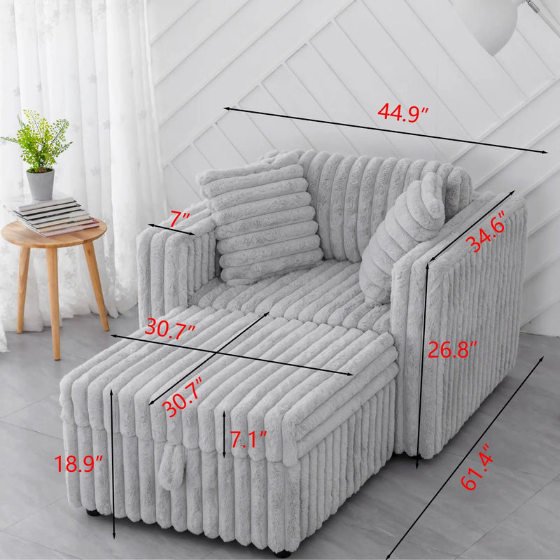 44.9" Soft Modular Sofa Single by HouseOfZazla