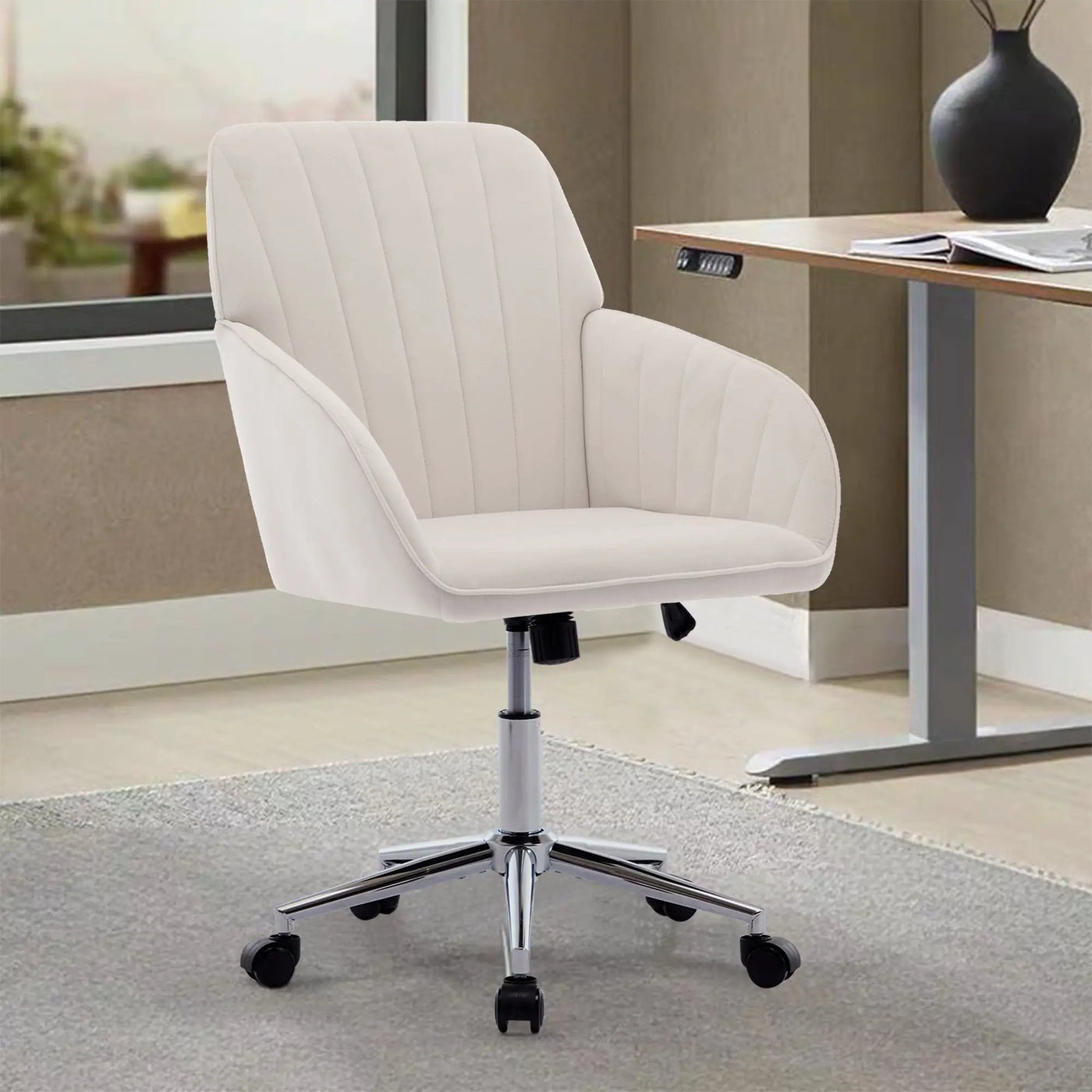 Adjustable Ergonomic Office Chair, Swivel Backrest Seat by HouseOfZazla