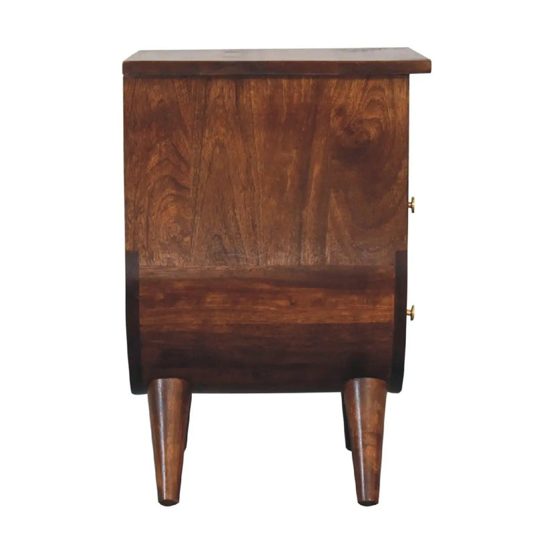Split - Bedside Table - Chestnut by HouseOfZazla