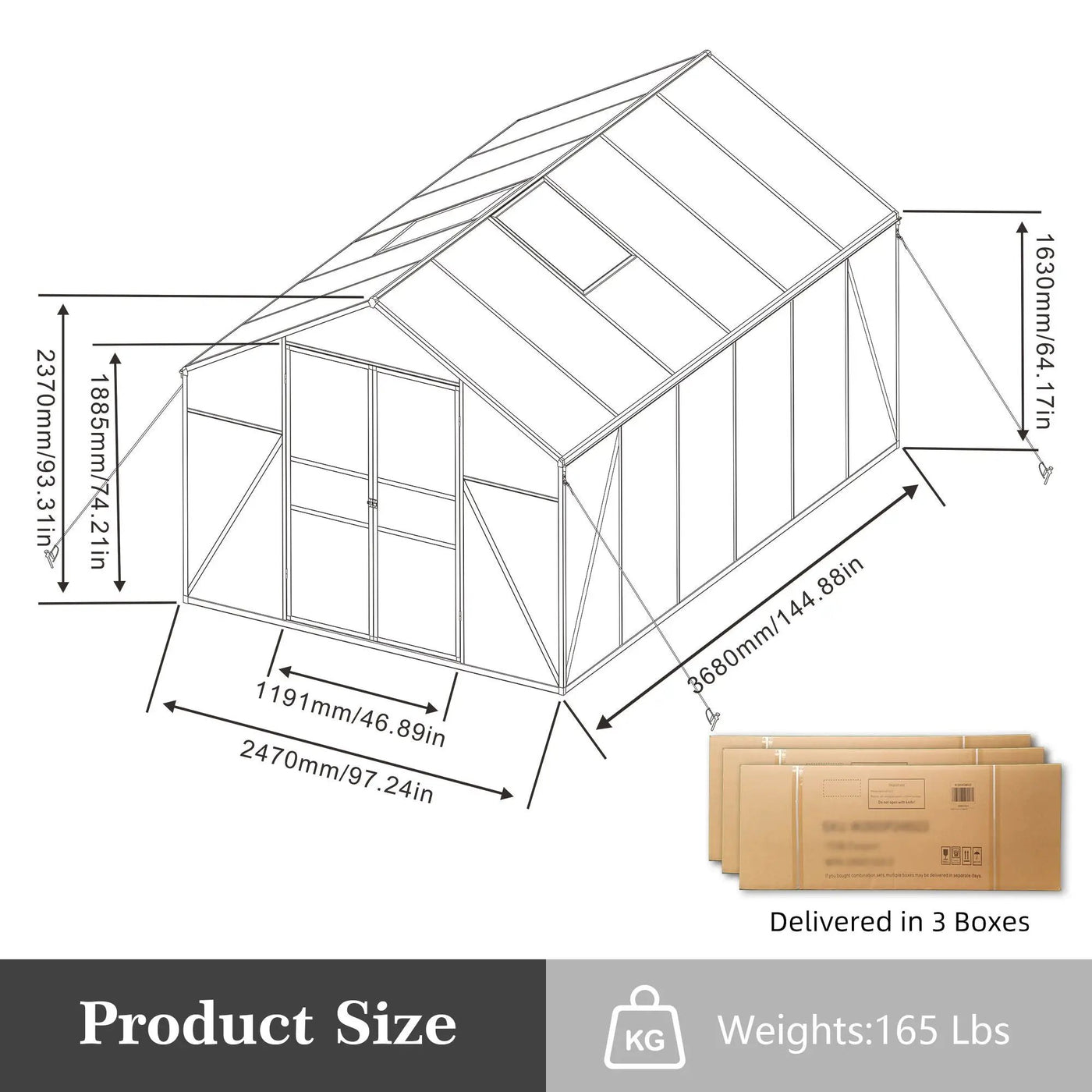 Gain Height Windproof All Season Outdoor Garden Shelter by HouseOfZazla