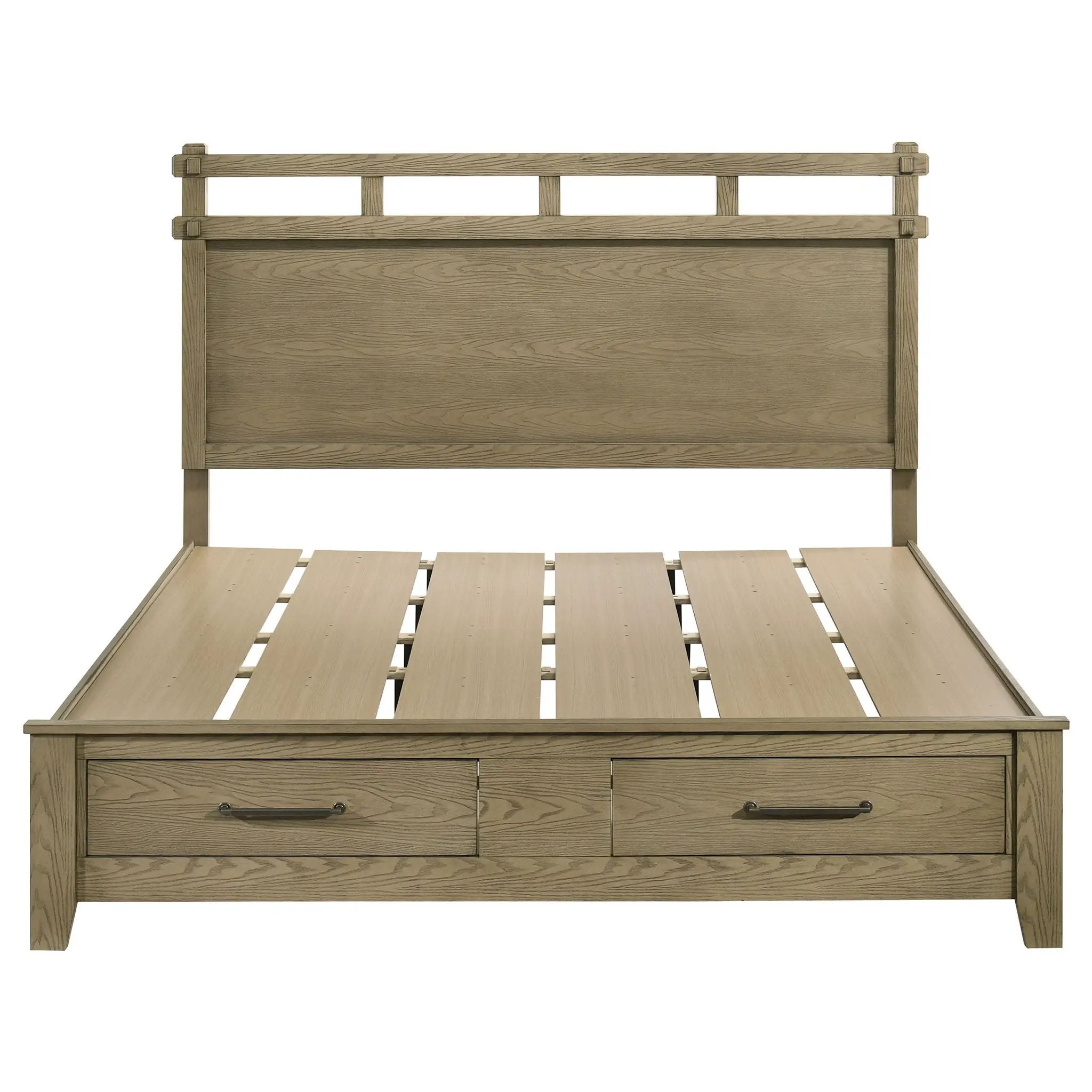 Hazlewood 59-inch Eastern King Storage Bed Vineyard Oak by Unique Piece Furniture