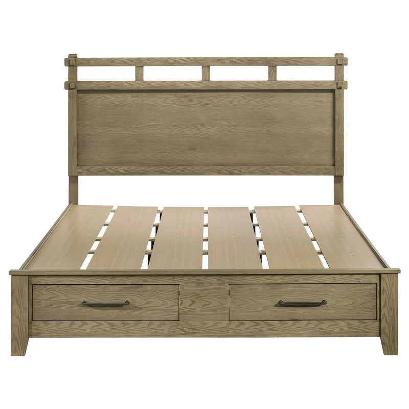 Hazlewood 59-inch Eastern King Storage Bed Vineyard Oak by Unique Piece Furniture