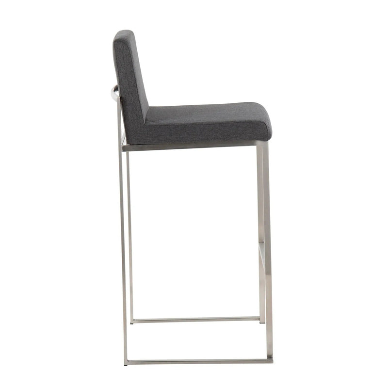 Fuji - Contemporary And Modern Elegance High Back Barstool by Unique Piece Furniture