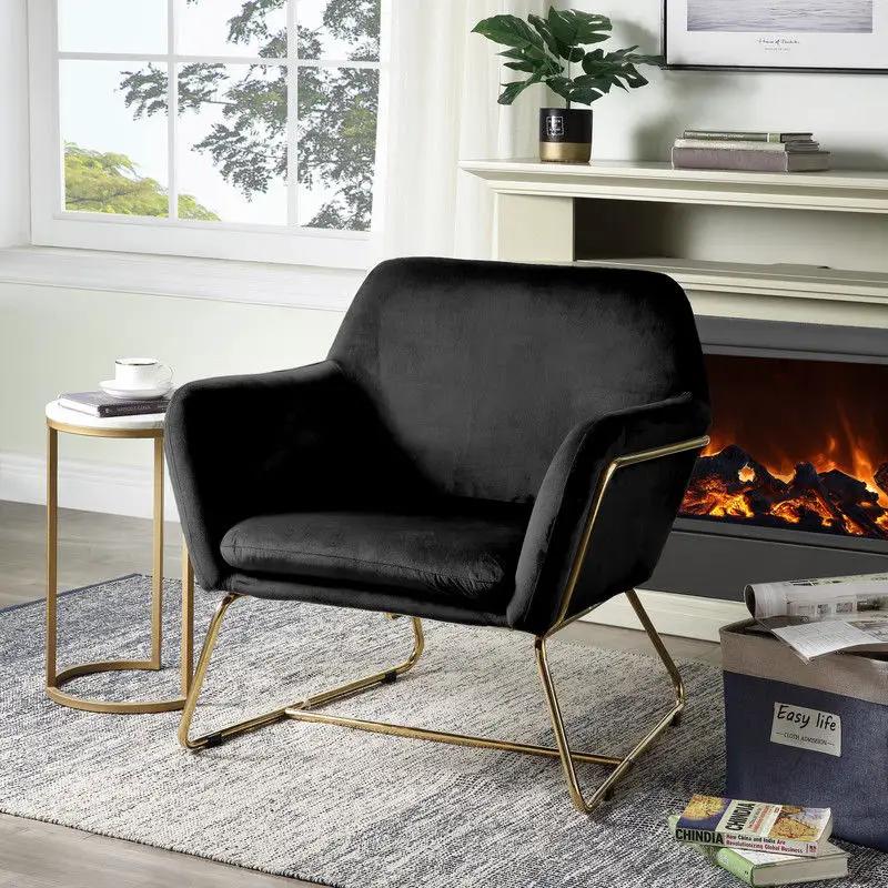 Keira - Accent Chair With Metal Base by Unique Piece Furniture