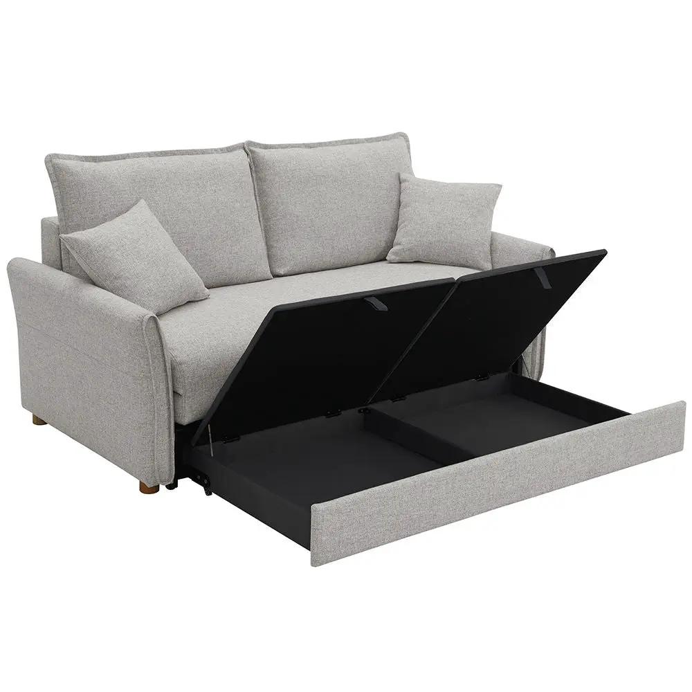Oran - Sofa With Sleeper - Gray Chenille by Unique Piece Furniture
