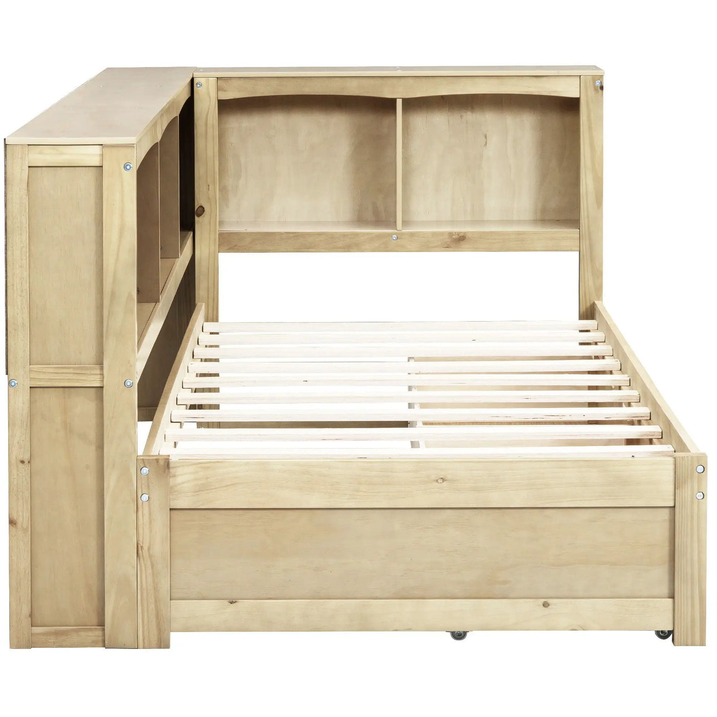 Daybed With 2 Storage Drawers, Storage Cabinets, USB Ports by HouseOfZazla