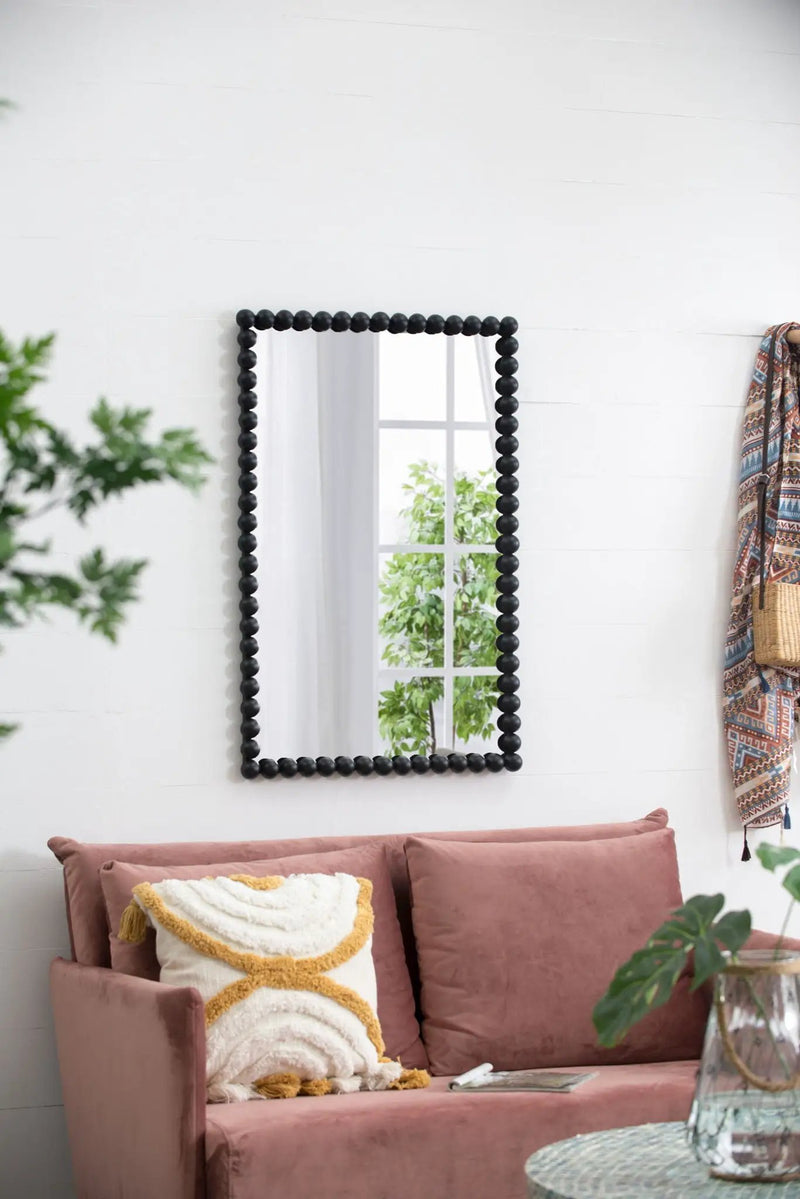 Rectangle Mirror, Wall Mirror For Living Room Bedroom Entryway - Black by Unique Piece Furniture