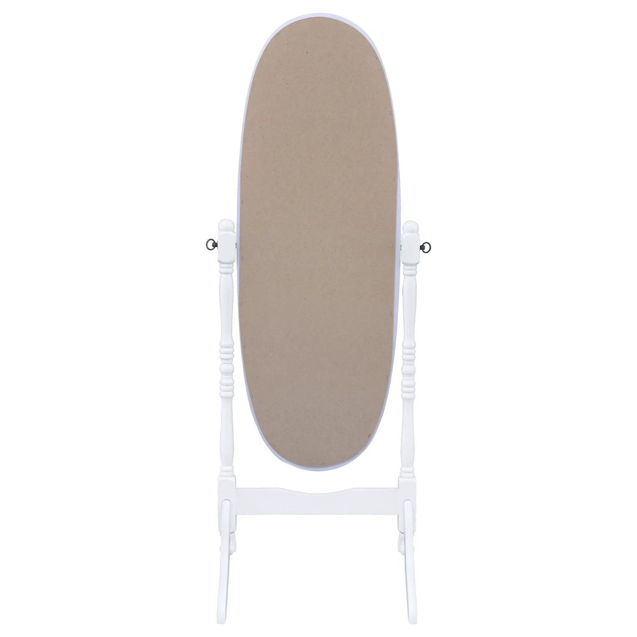 Foyet Wood Adjustable Full Length Cheval Mirror White by Unique Piece Furniture