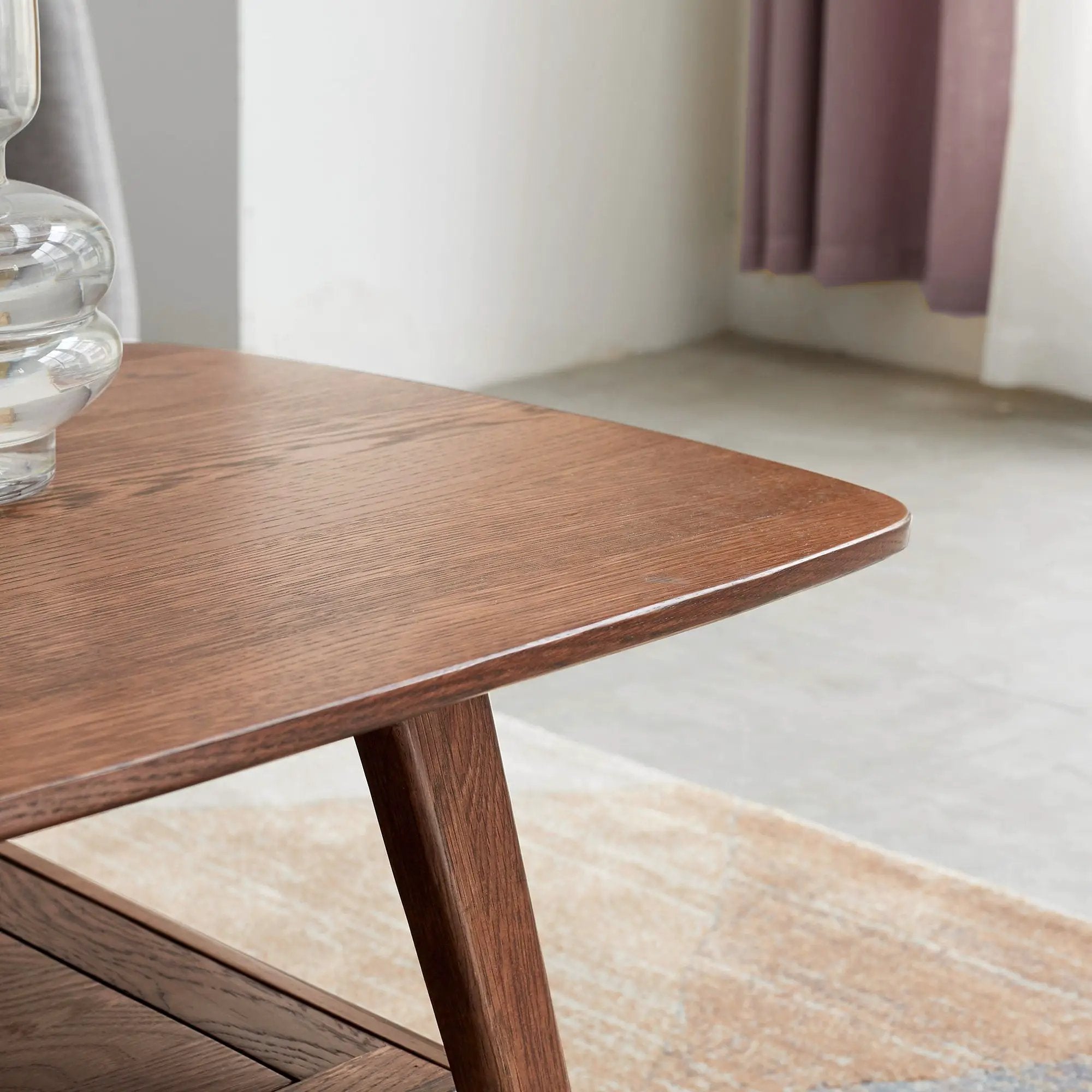 Low Coffee Table With Storage Shelf by Unique Piece Furniture