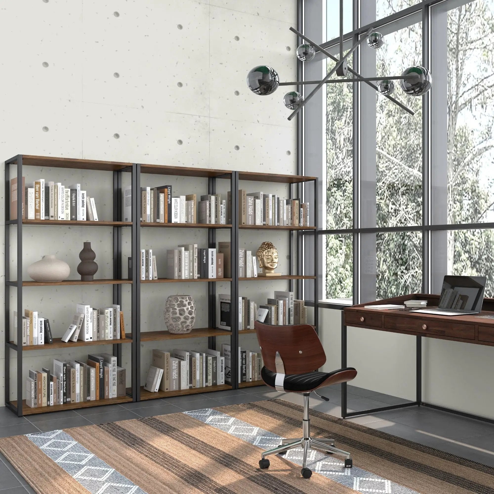 Ralston - Bookcase - Rustic Natural Aged Brown by Unique Piece Furniture