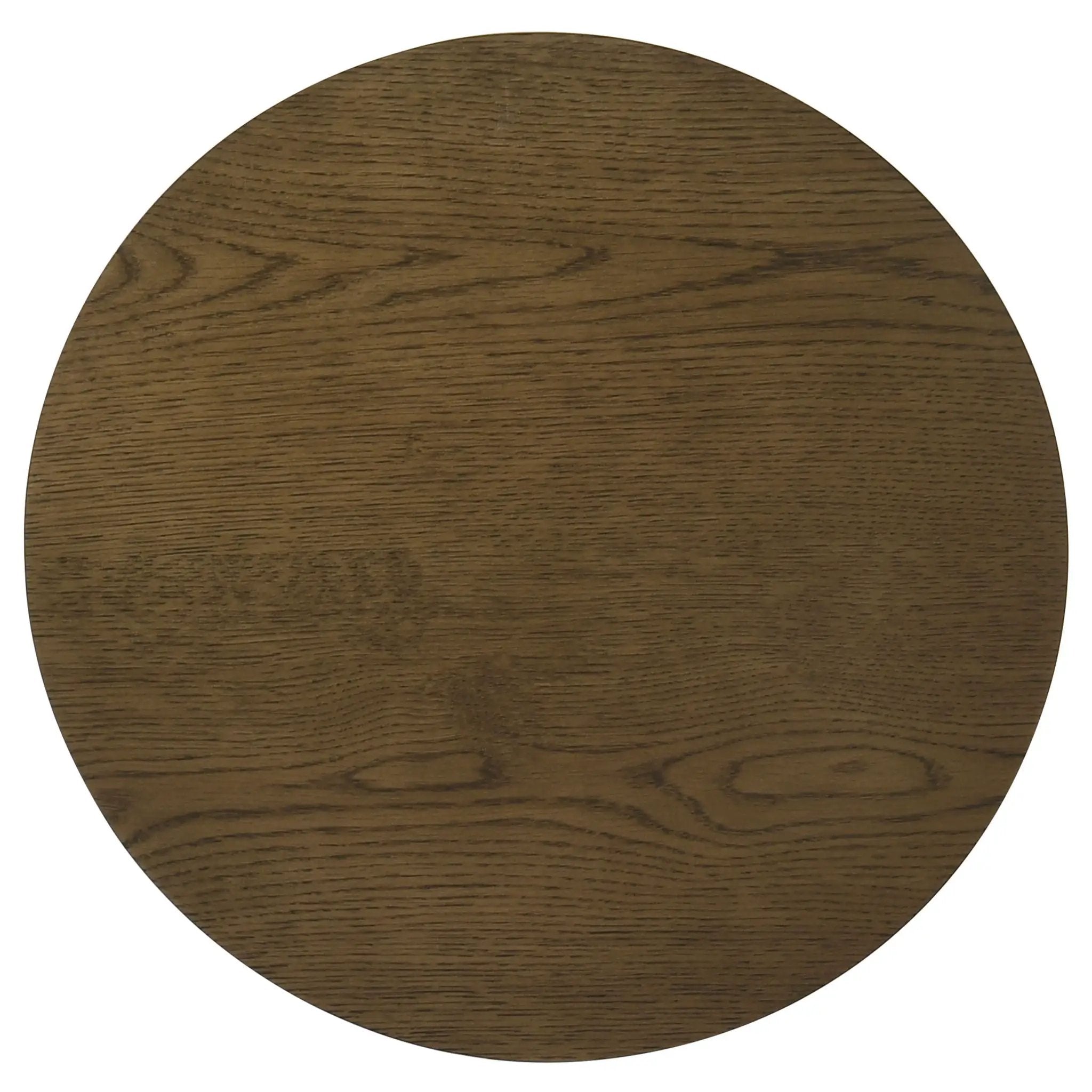 Ottowa 22-Inch Round Wood Side End Table with Shelf Brown by Unique Piece Furniture