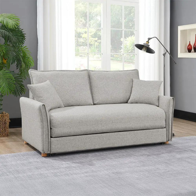 Oran - Sofa With Sleeper - Gray Chenille by Unique Piece Furniture