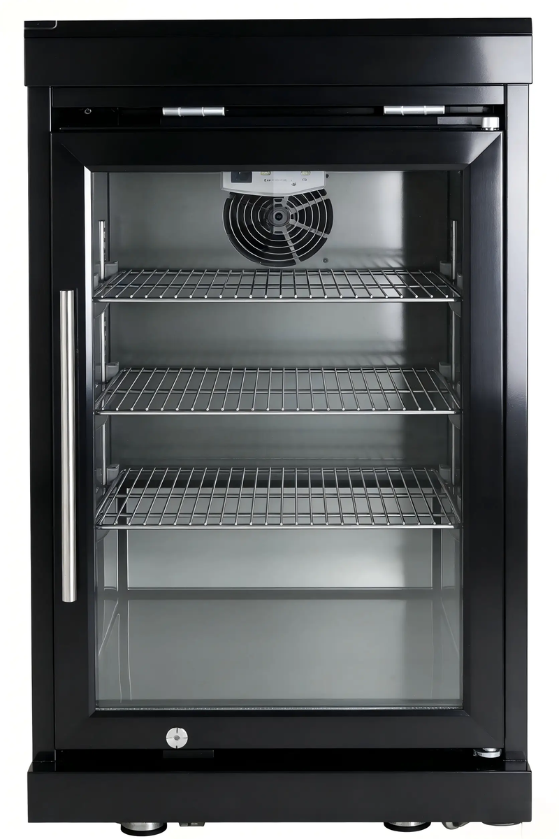 Black Single Door Fridge Cabinet Outdoor Kitchen Islands by Chery Industrial