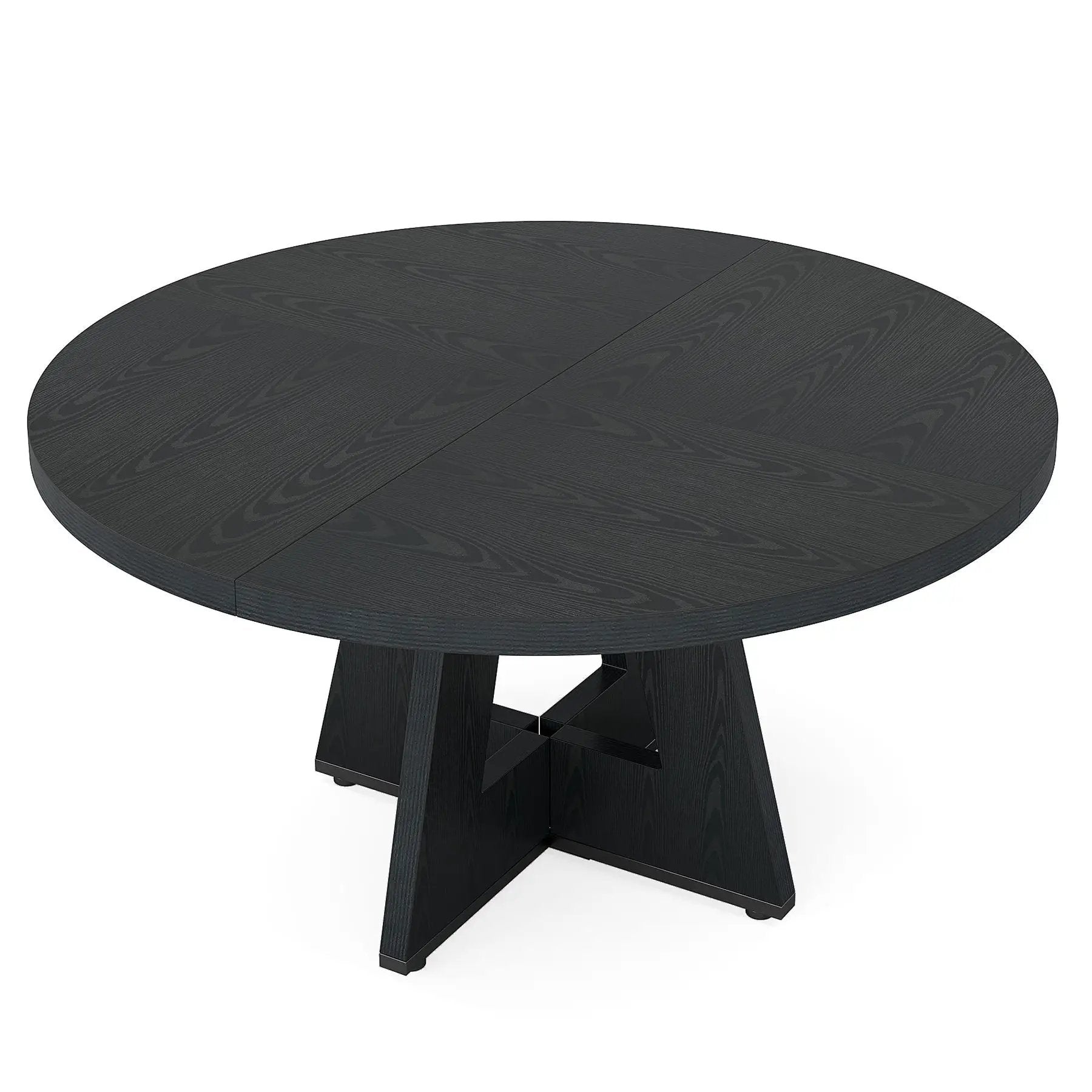Round Dining Cross Base Kitchen Table by HouseOfZazla
